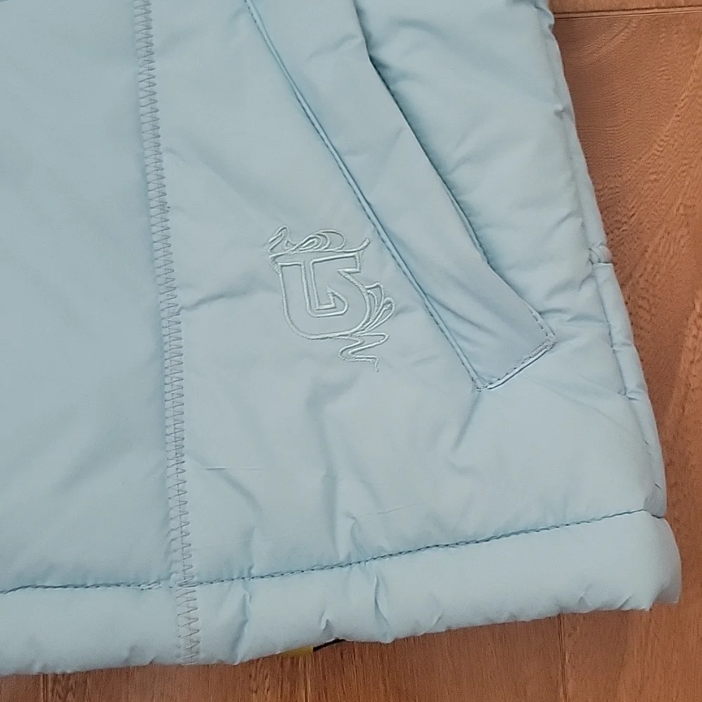 Burton Dry Ride Light Blue‎ Hooded Snowboard Vest Medium